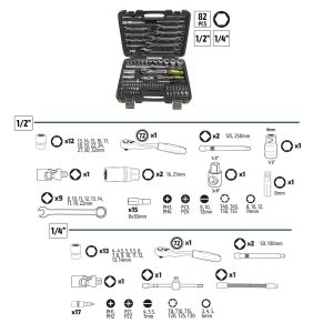 JUEGO HERRAMIENTAS DE CARRACA 53647 / NUEVO UNIVERSAL HERRAMIENTAS