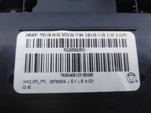 MANDO CALEFACCION / AIRE ACONDICIONADO 3454081 / E3-A2-20-4 / 69797002H BMW MINI (R56)