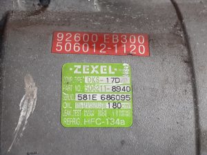COMPRESOR AIRE ACONDICIONADO 92600EB300 / P3-A2-15-2 / 5060121120 NISSAN PATHFINDER (R51)