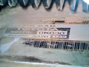 CENTRALITA AIRBAG 891700K030 / 2310003370 TOYOTA HILUX (KUN)
