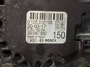 ALTERNADOR 39047360 / P3-B6-8-2 OPEL CORSA E