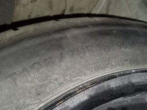 NEUMATICO REPUESTO 125/70/16 SEAT LEON (1P1)