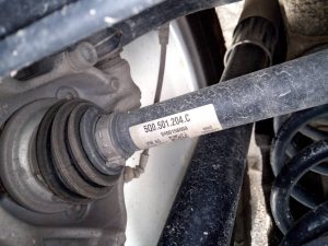 TRANSMISION TRASERA DERECHA 5Q0501204C SKODA KAROQ (NU)